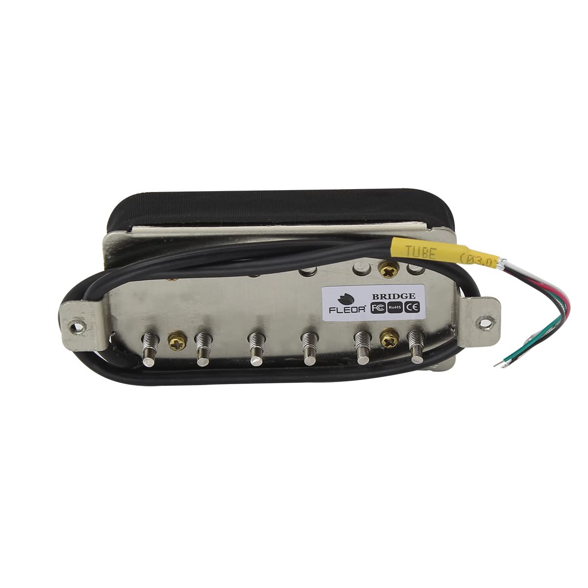 FLEOR Alnico 2 Humbucker Pickup 8-9K Electric Guitar Pickup Bridge Humbucker, Black